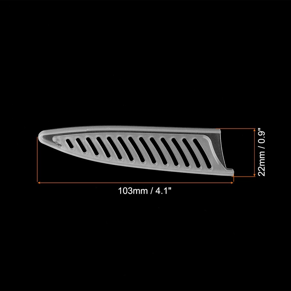 2Pcs PP Kitchen Knife Sheath Cover Sleeves for Paring Knife  White