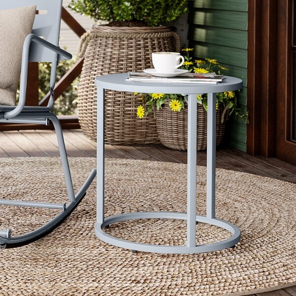 Crestlive Products Metal Round Side Table