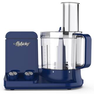 NutriChef 9-Cup Single Speed Blue Food Processor NCFPBLU