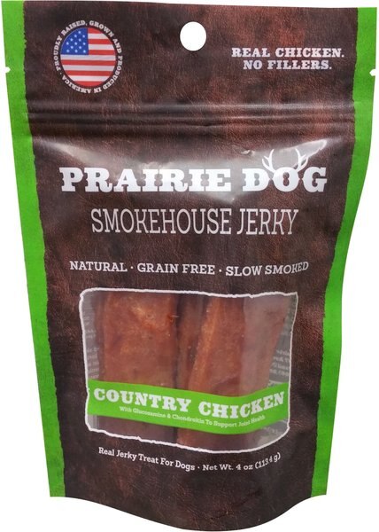 Prairie Dog Smokehouse Selections Chicken Jerky Strips Dog Treats