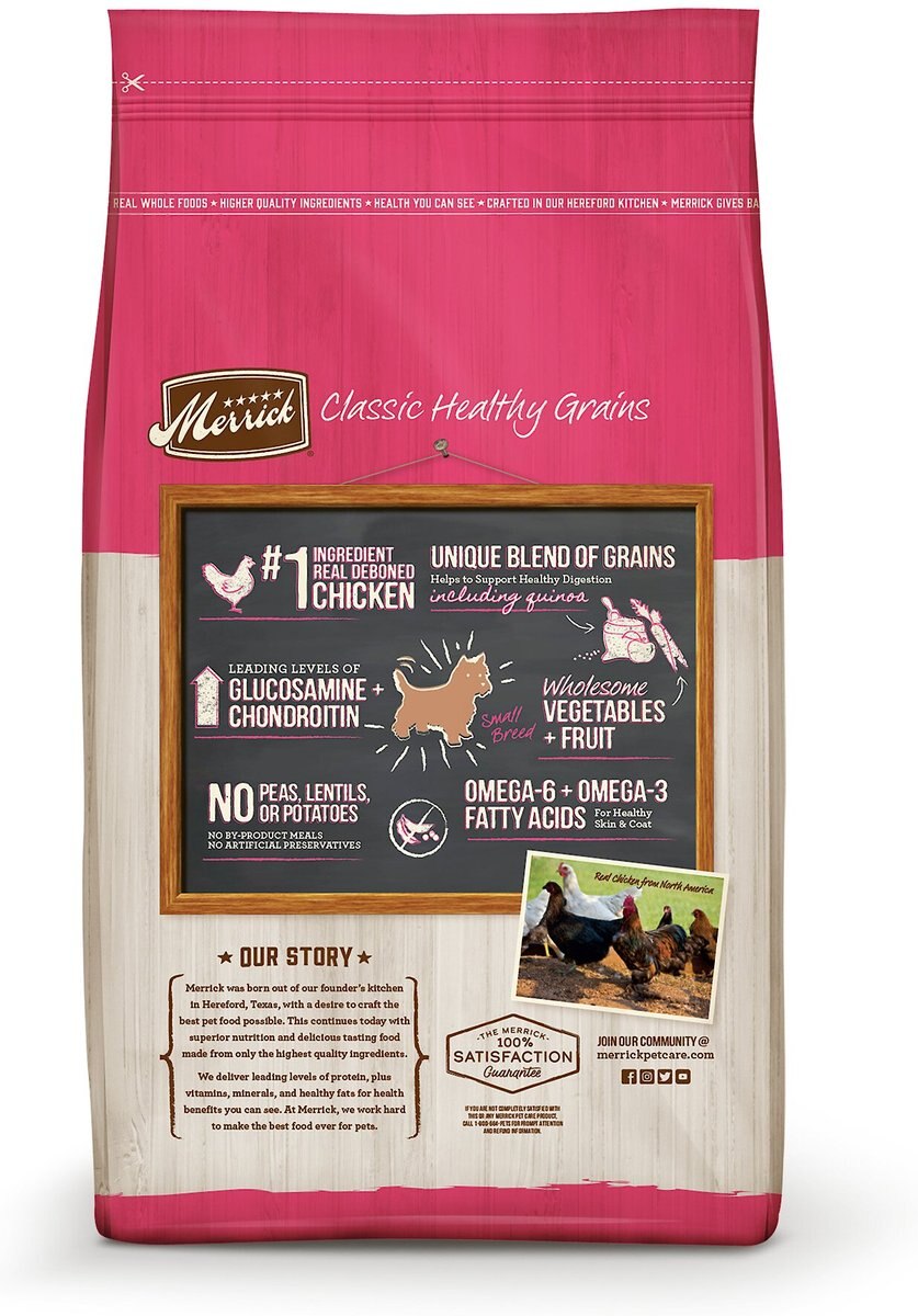 Merrick Classic Healthy Grains Small Breed Recipe Adult Dry Dog Food