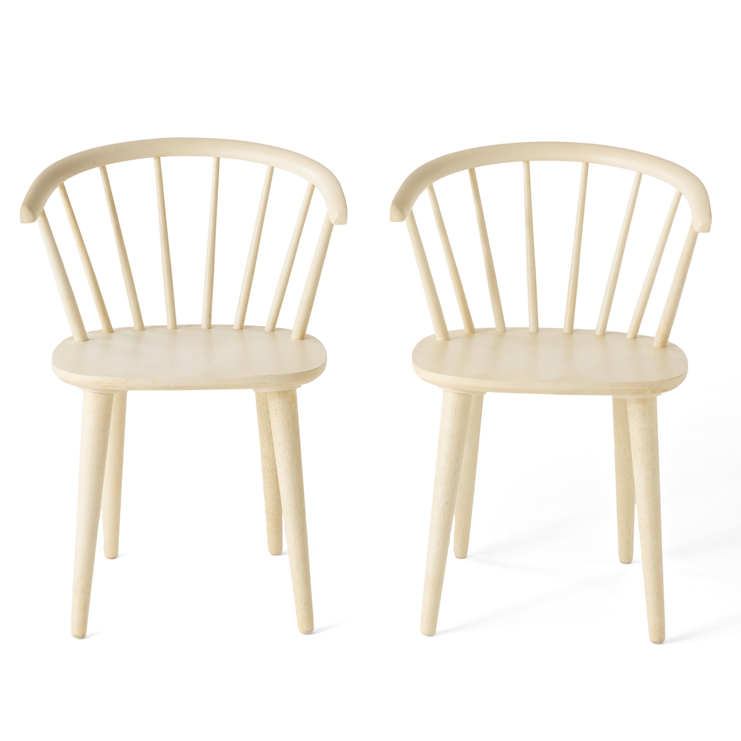 Bramote Countryside Rounded Back Spindle Dining Chair (Set of 2)