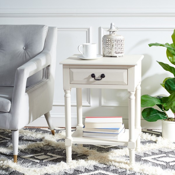 Whitney 1 Drawer Accent Table Safavieh   Traditional   Side Tables And End Tables   by Safavieh  Houzz