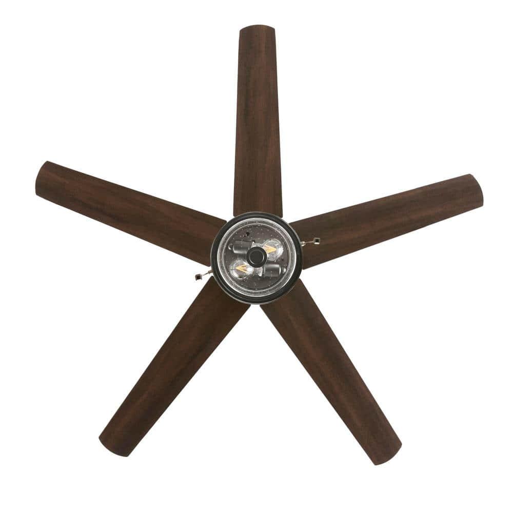 Home Decorators Collection Colbridge 52 in LED IndoorOutdoor Natural Iron Ceiling Fan with Light