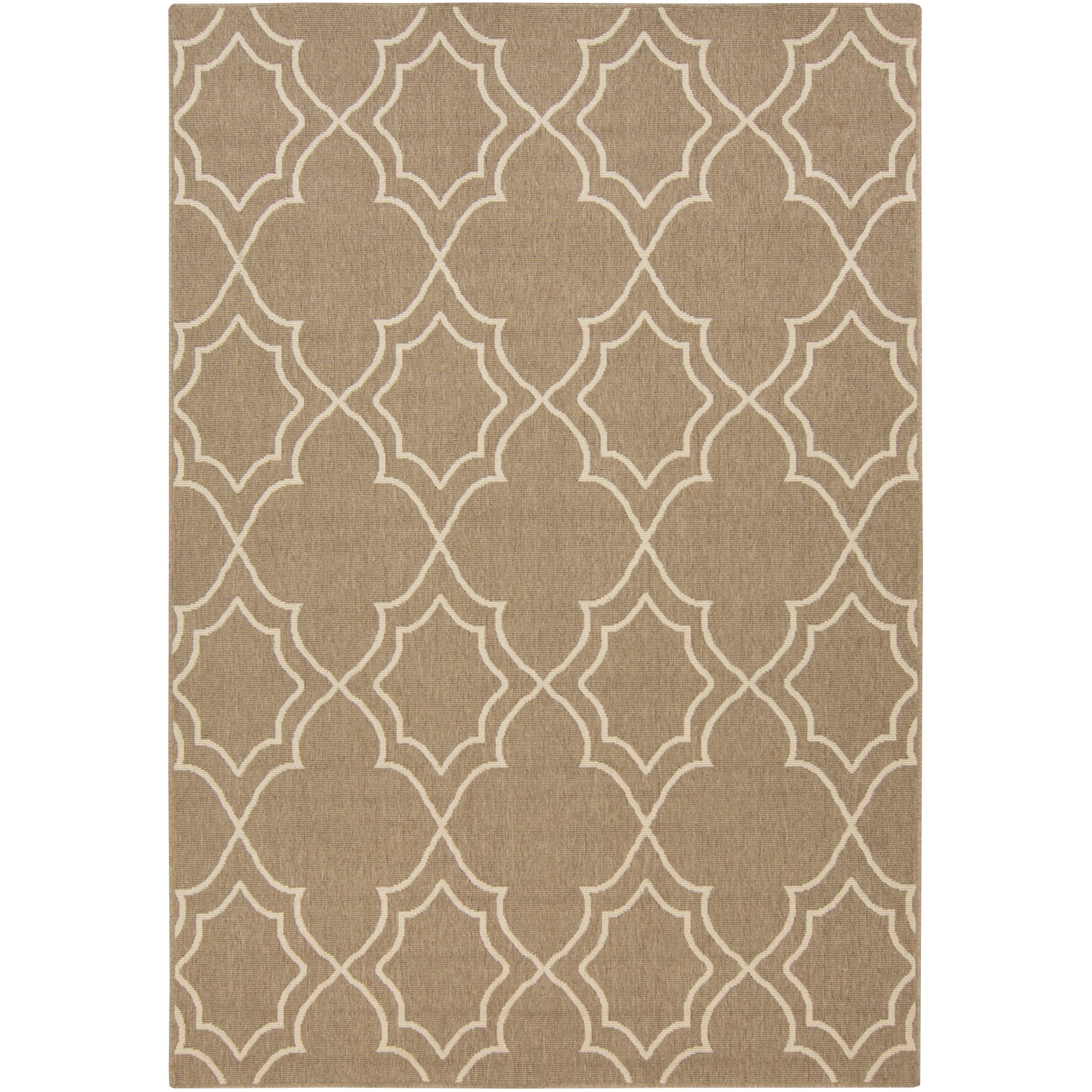 Alfresco Outdoor Rug in Camel & Cream