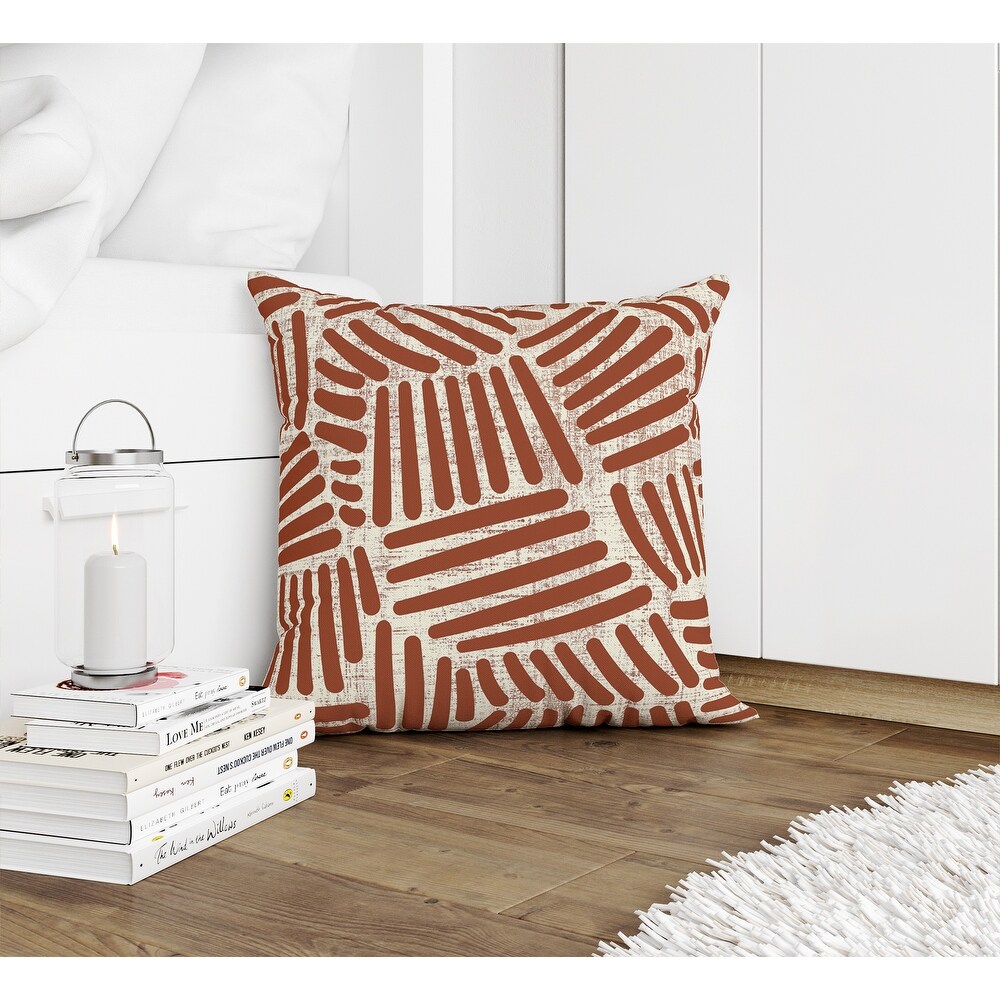 SWEEP RUST Accent Pillow By Kavka Designs