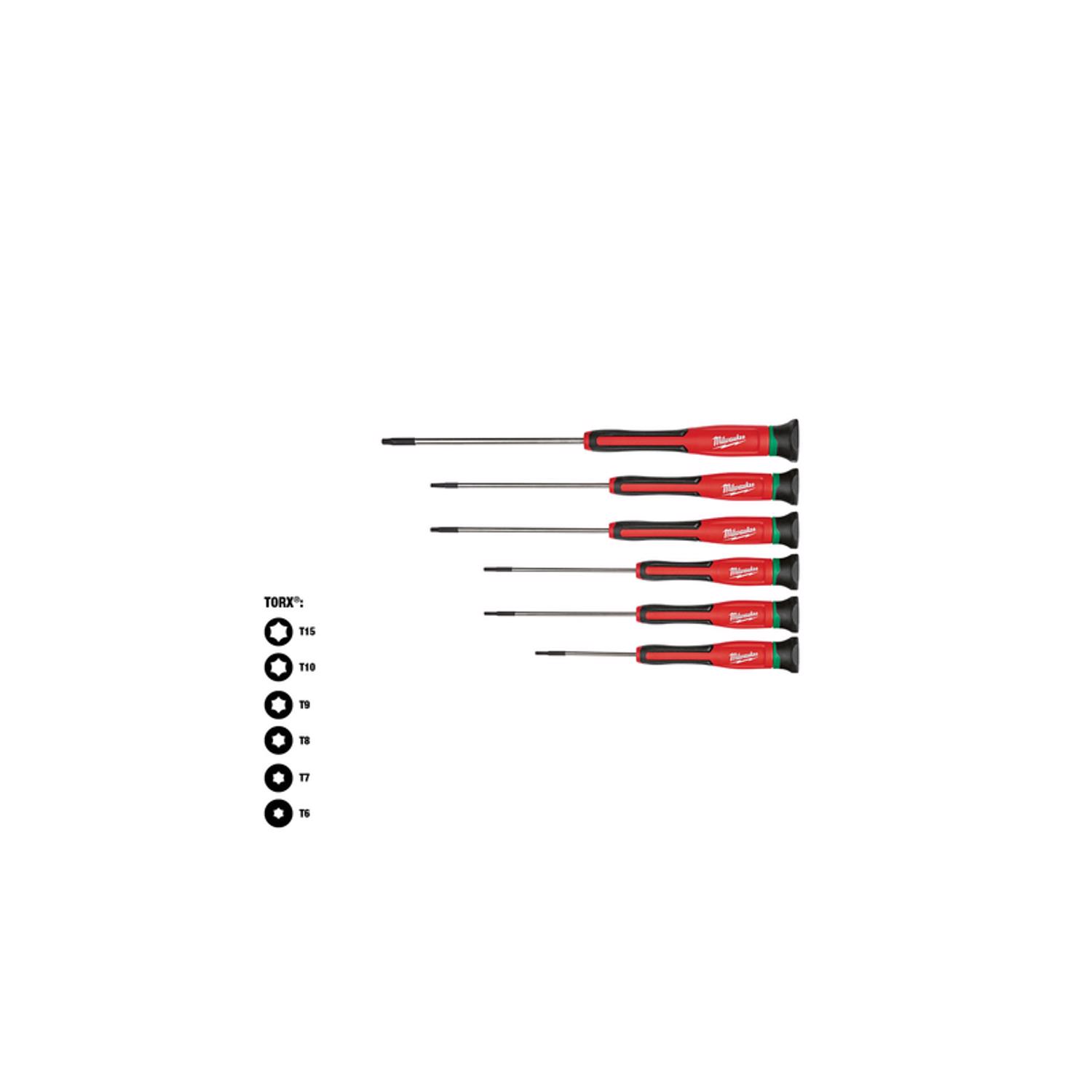 MW Torx Multi-Bit Precision Screwdriver 6 in. 6 pc