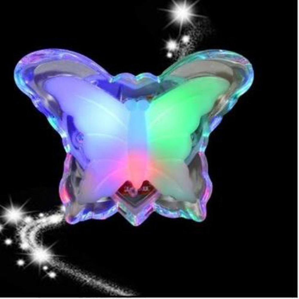 0.1w Energy Saving Led Night Light Creative Butterfly Shape Lamp Romantic Socket Led Lights For Kids