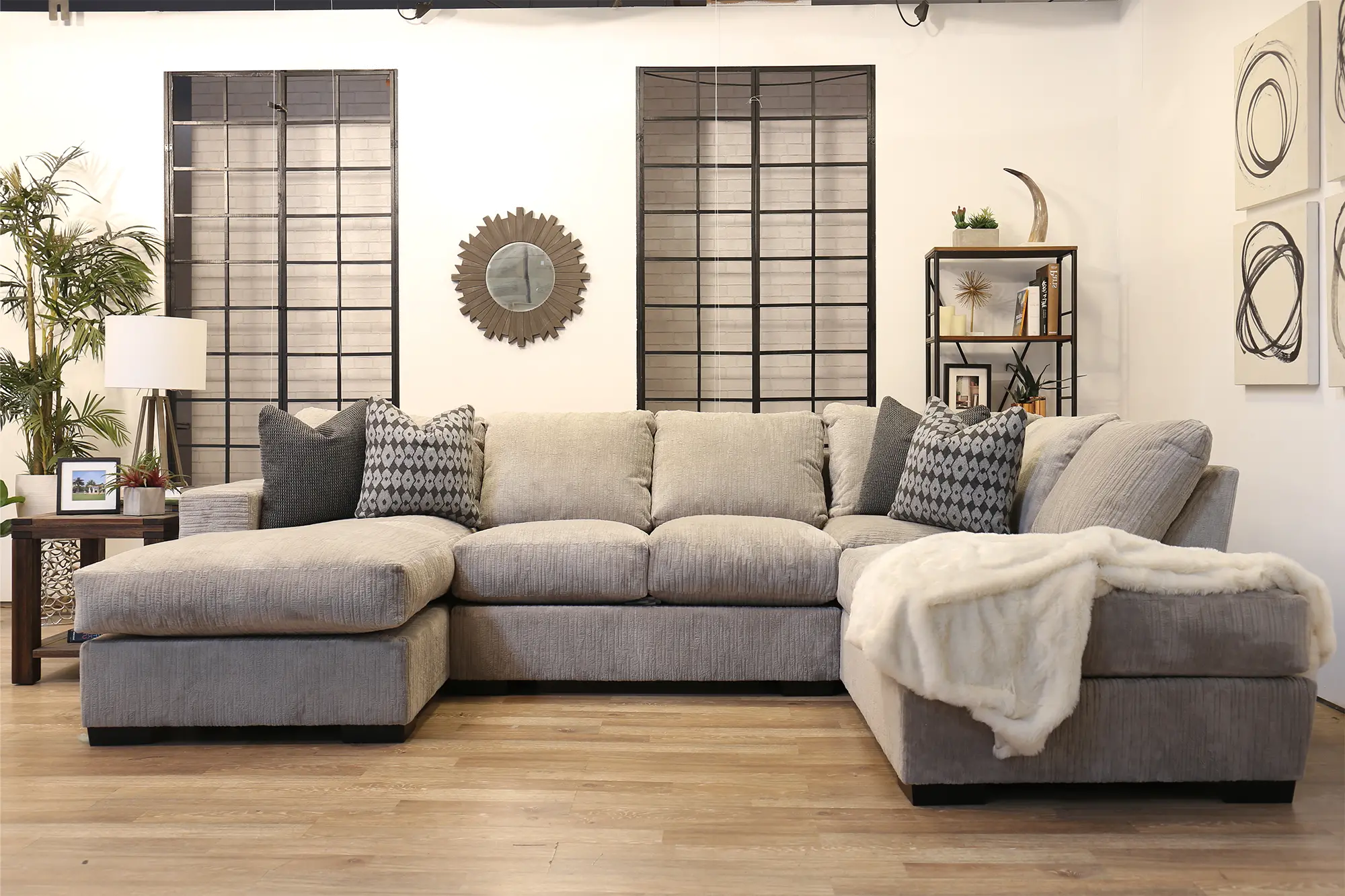 Trevi Light Gray 3 Piece Sectional