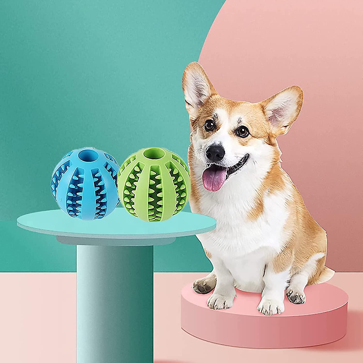 Imwell Dog Toy Balls Nontoxic Bite Resistant Toy Ball For Puppy Small Large Pet Dogs Puppy Cat With Teeth Cleaning/chewing/playing/treat Dispensing Na