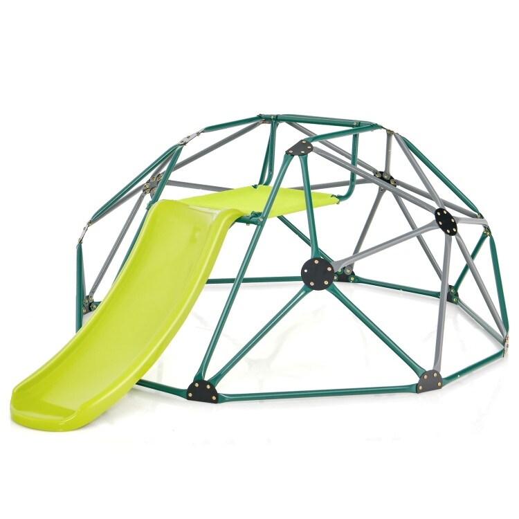 Kids Climbing Dome with Slide and Fabric Cushion for Garden Yard   96\