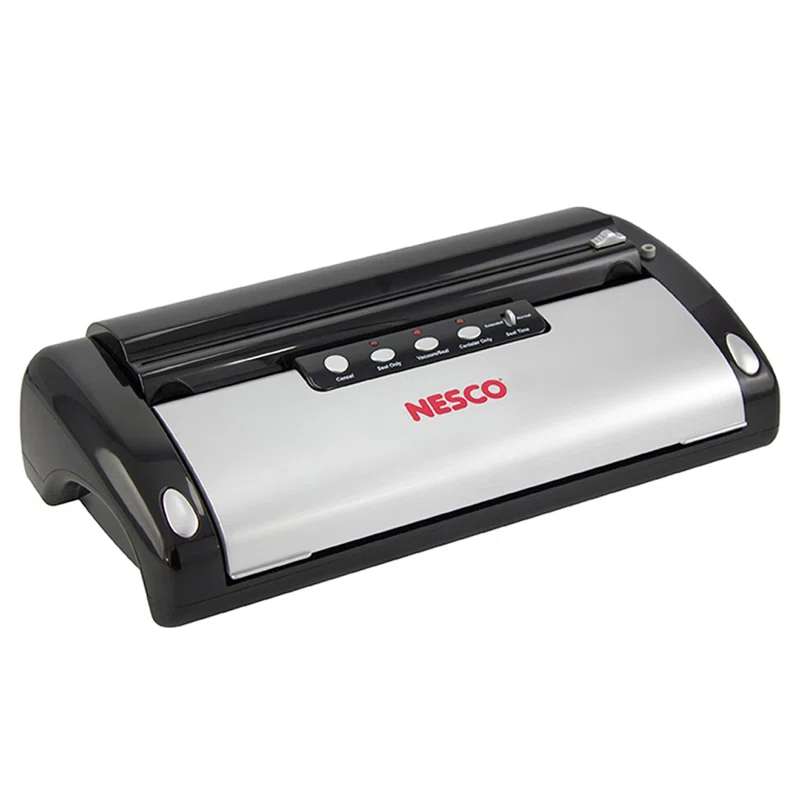 NESCO VS-02 Food Starter Kit with Automatic Shut-Off and Vacuum Sealer Bags， Black 18.25 X 5.25 X 11.5