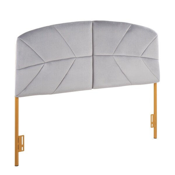 Silver Orchid Ralston Queen Upholstered Headboard - - 35895593