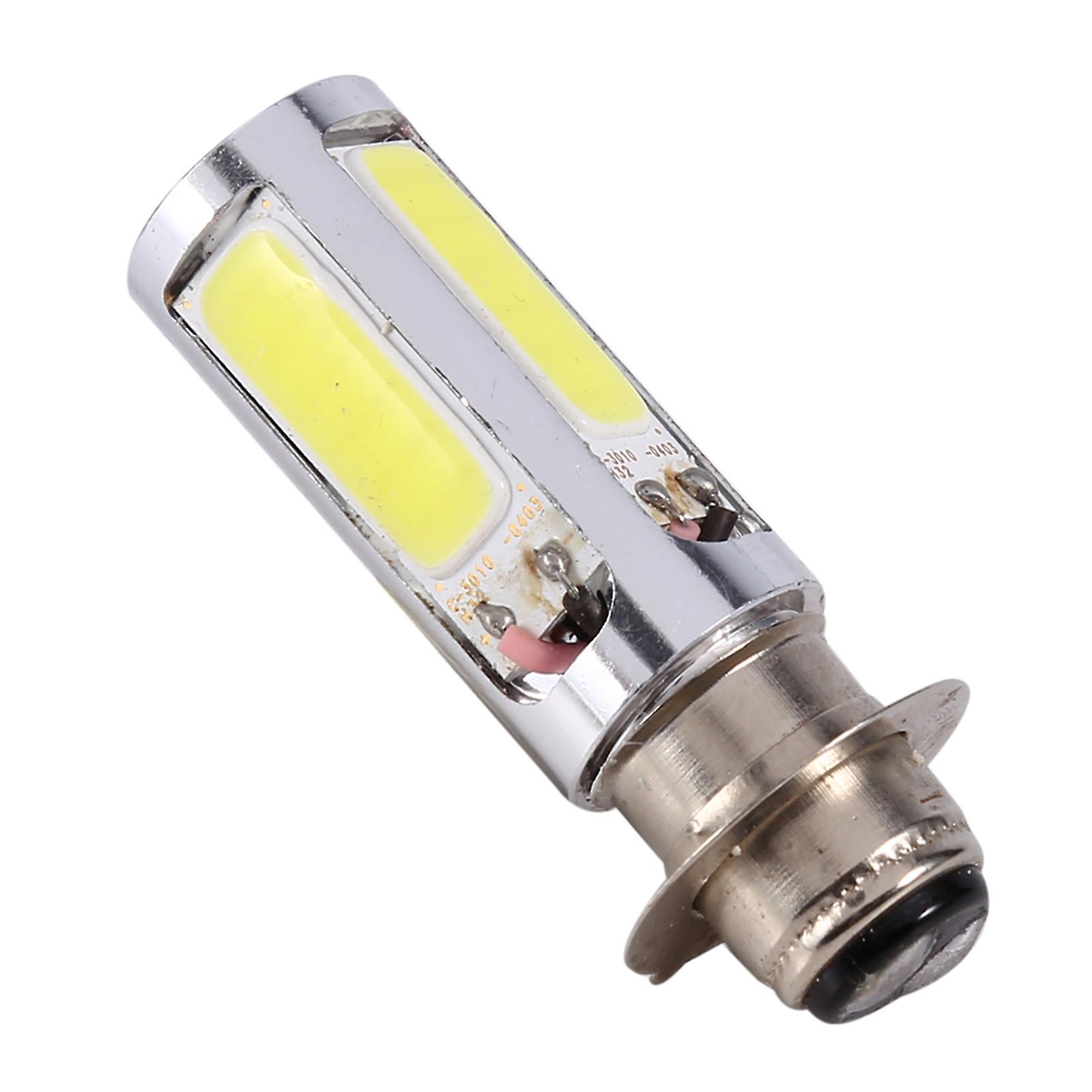 2x 6000k White H6m Cob Led Motor Bike/atv Headlight Fog Light Bulb Px15d P15d25-1