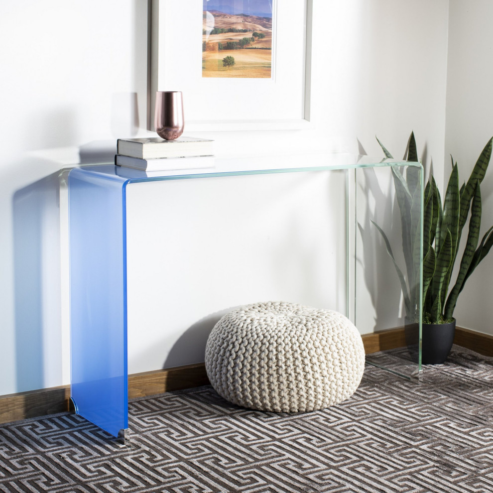 Contemporary Console Table  Minimalistic Design Constructed With Glass   Contemporary   Console Tables   by Decor Love  Houzz