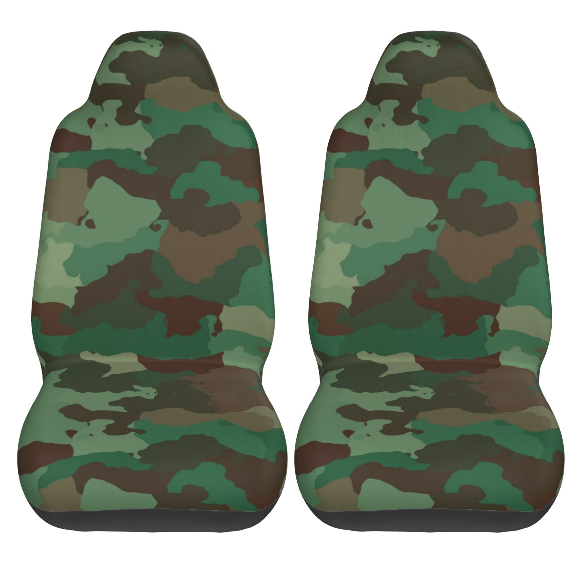 ZICANCN Car Seat Cover Green Camouflage Car Front Seat Covers Protectors ， Automotive Seat Covers for Cars Trucks Suv