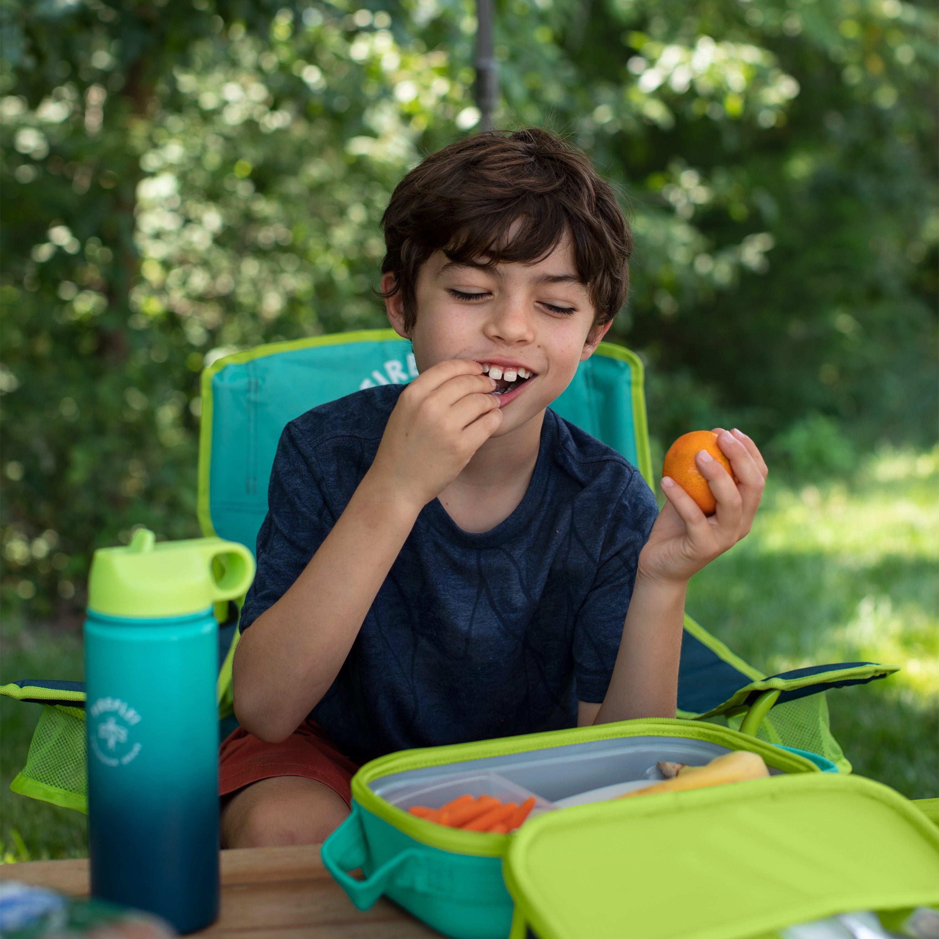 Firefly! Outdoor Gear Youth Insulated Lunch Box - Blue/Green, Unisex