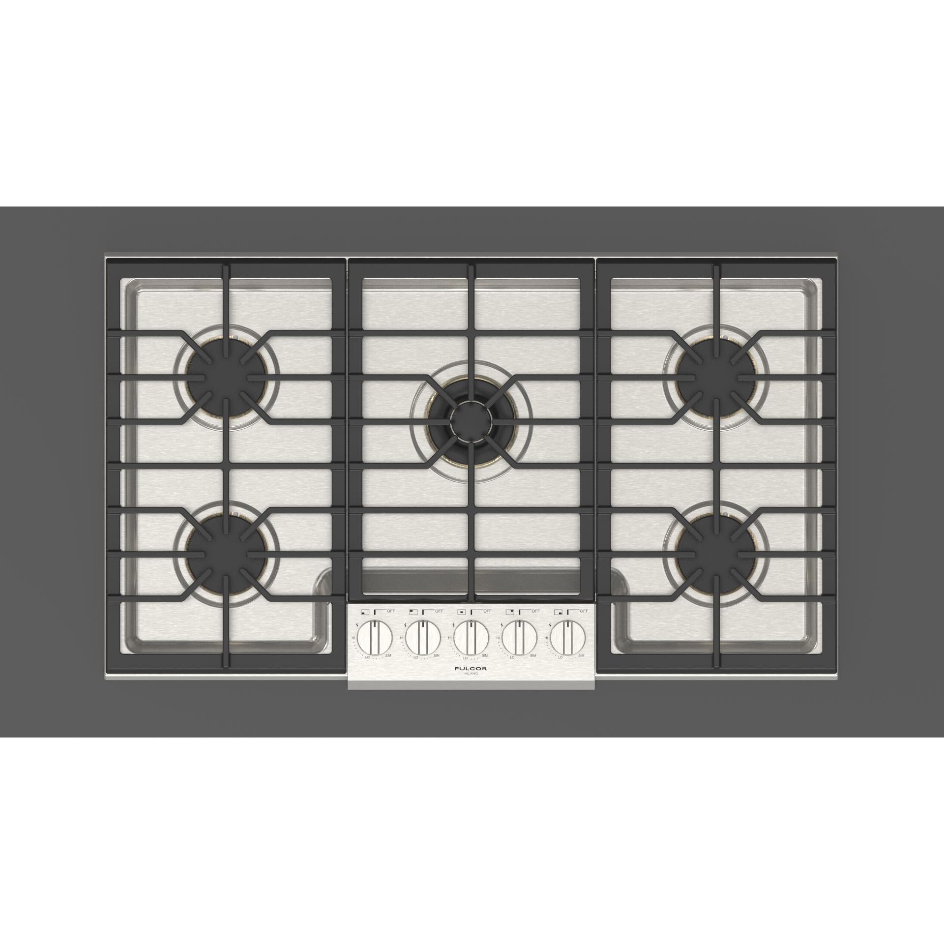 Fulgor Milano 36-inch Built-In Gas Cooktop F6PGK365S1