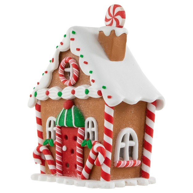 Led Lighted Gingerbread Candy House Christmas Decoration