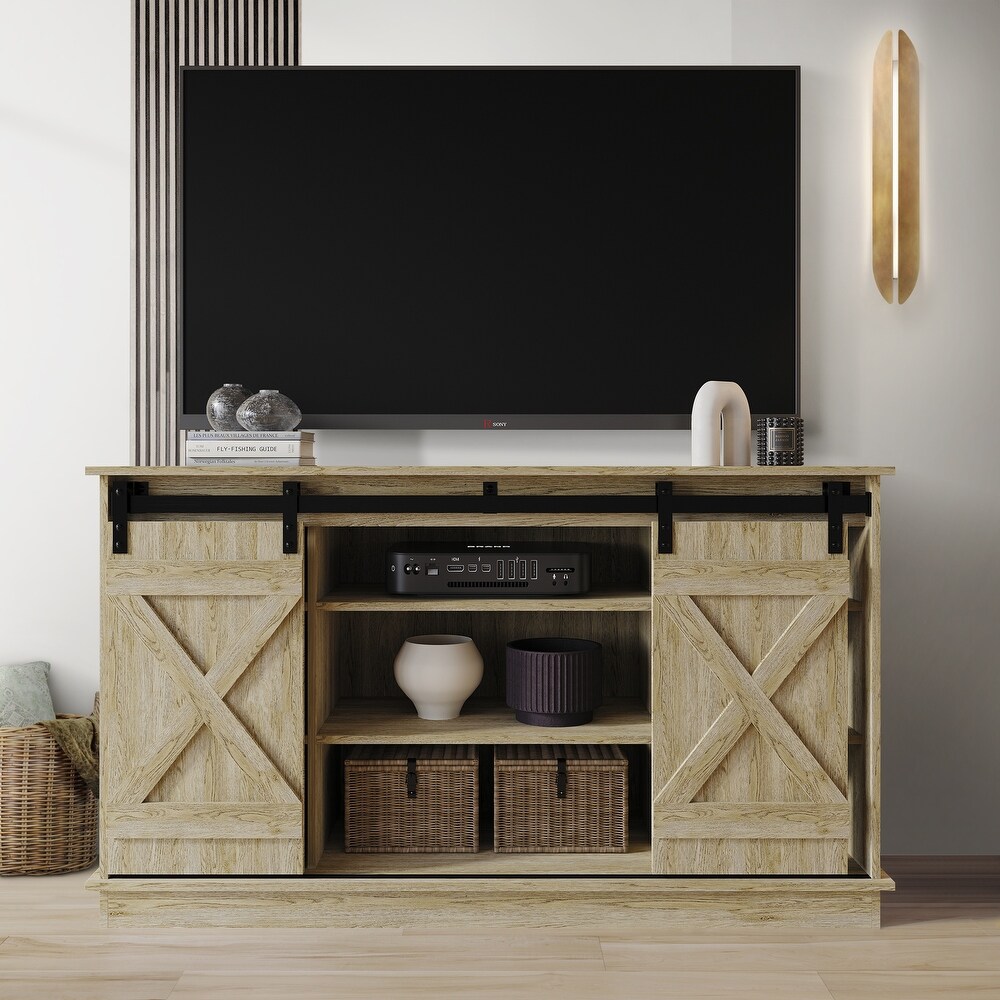 CraftPorch Vintage Style X shaped TV Stand Console