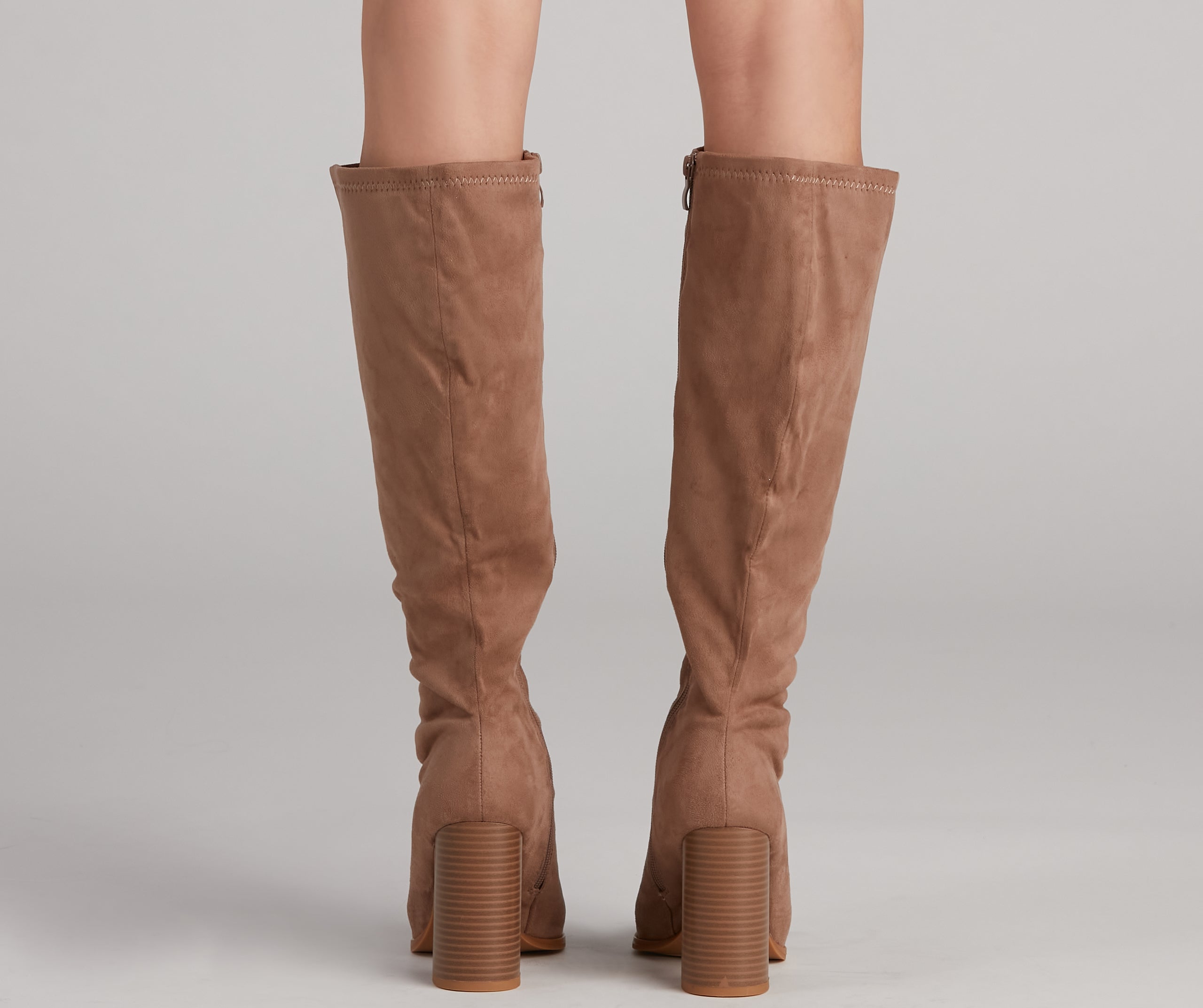 Stylish Day Faux Suede Boots