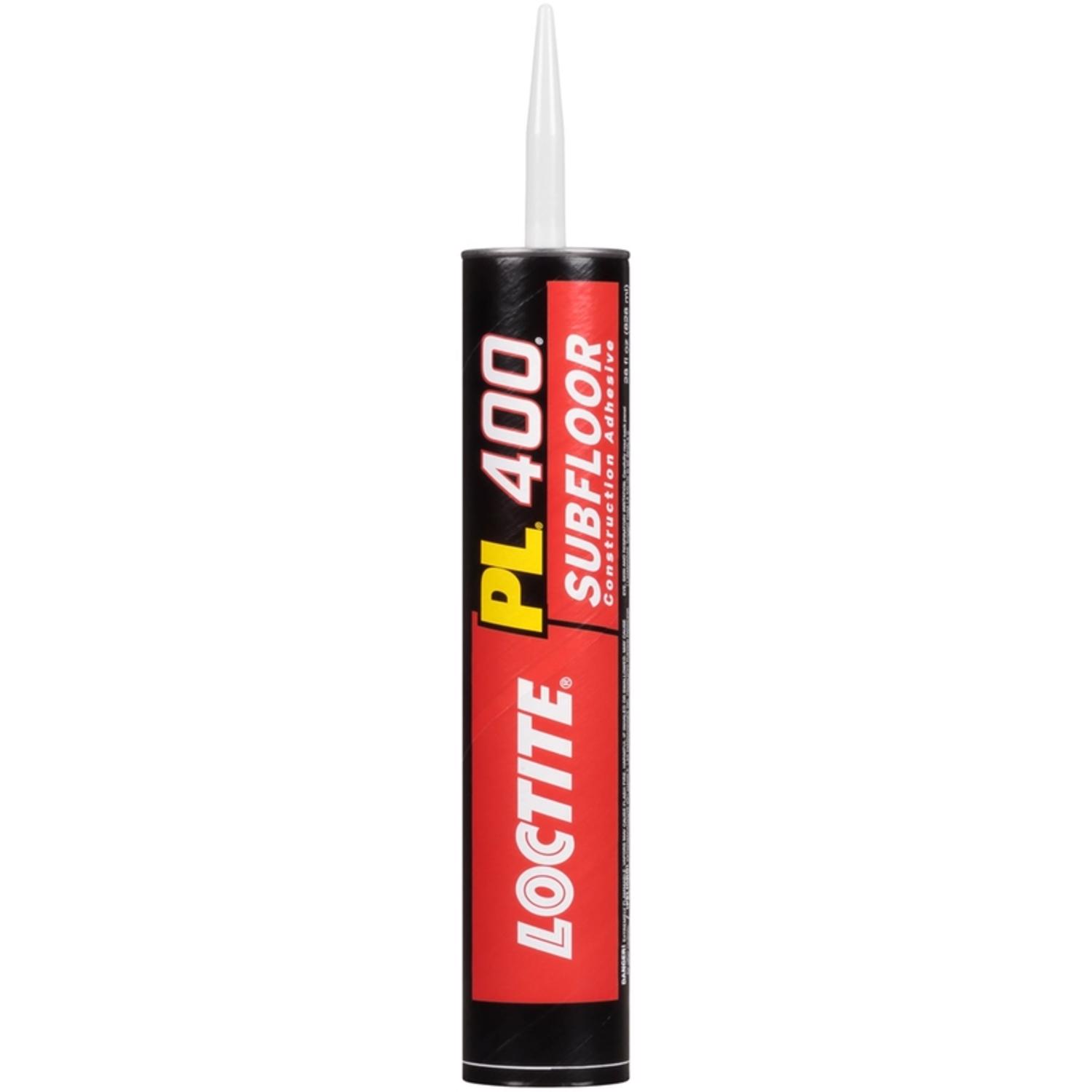 Loctite PL 400 Subfloor Adhesive Synthetic Latex Subfloor Construction Adhesive 28 oz