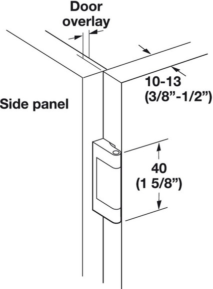 Hafele 344.75.051 Thin Panel Institutional Hinge  ...