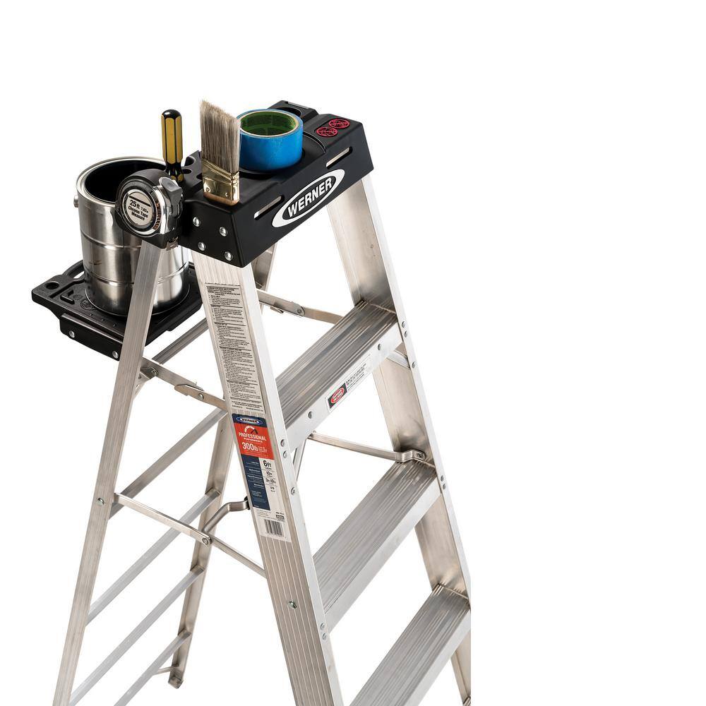 Werner 5 ft. Aluminum Step Ladder with 300 lb. Load Capacity Type IA Duty Rating 375