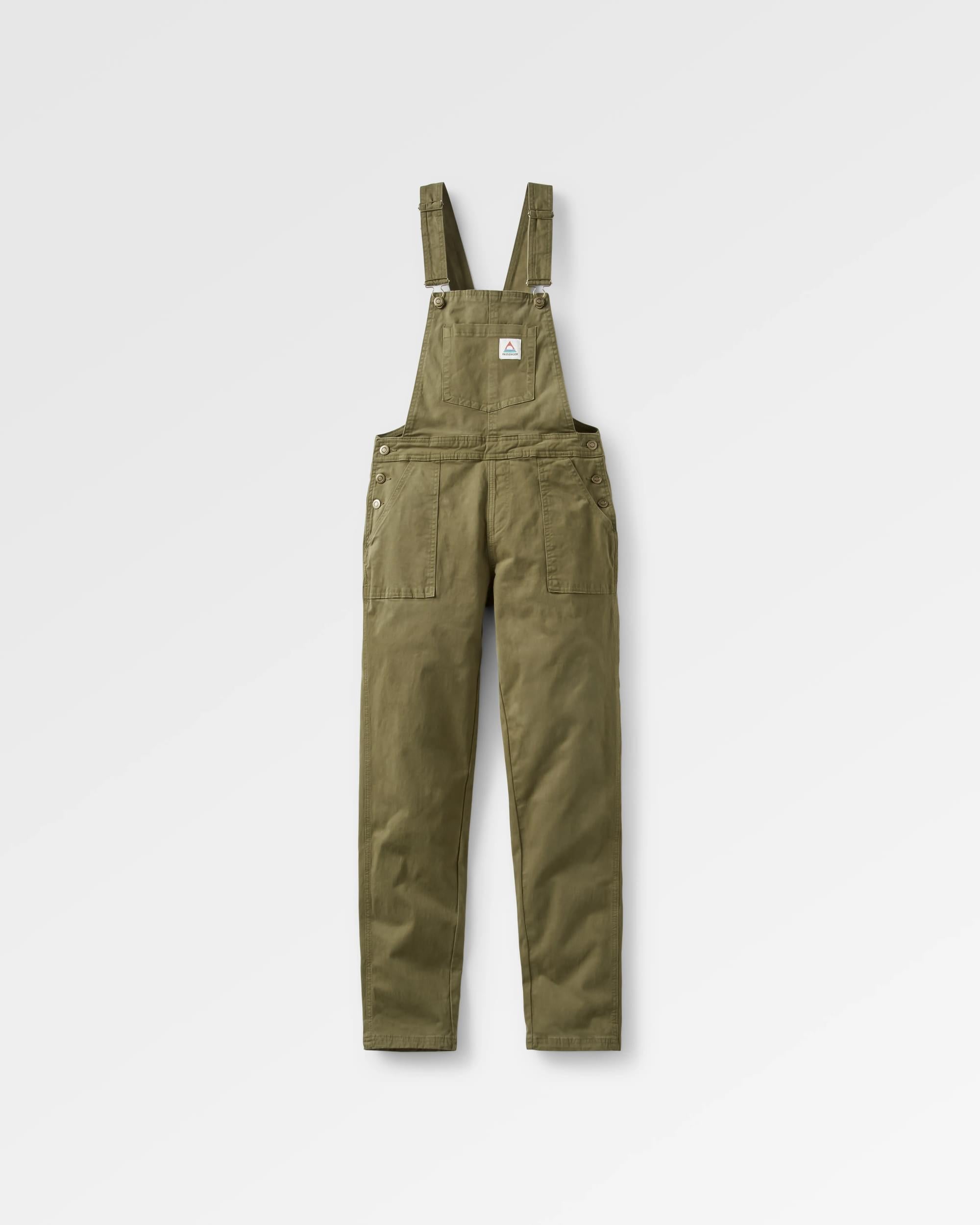 Roamist Organic Cotton Dungarees - Khaki