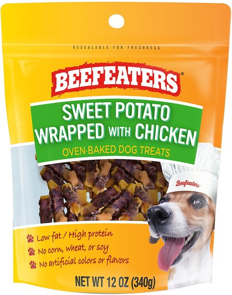 Beefeaters Sweet Potato Wrap Chicken Jerky Dog Treats