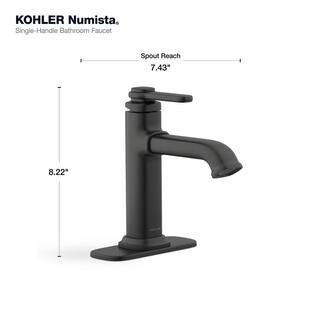 KOHLER Numista Single Hole Single-Handle Bathroom Faucet in Matte Black K-R26583-4D-BL