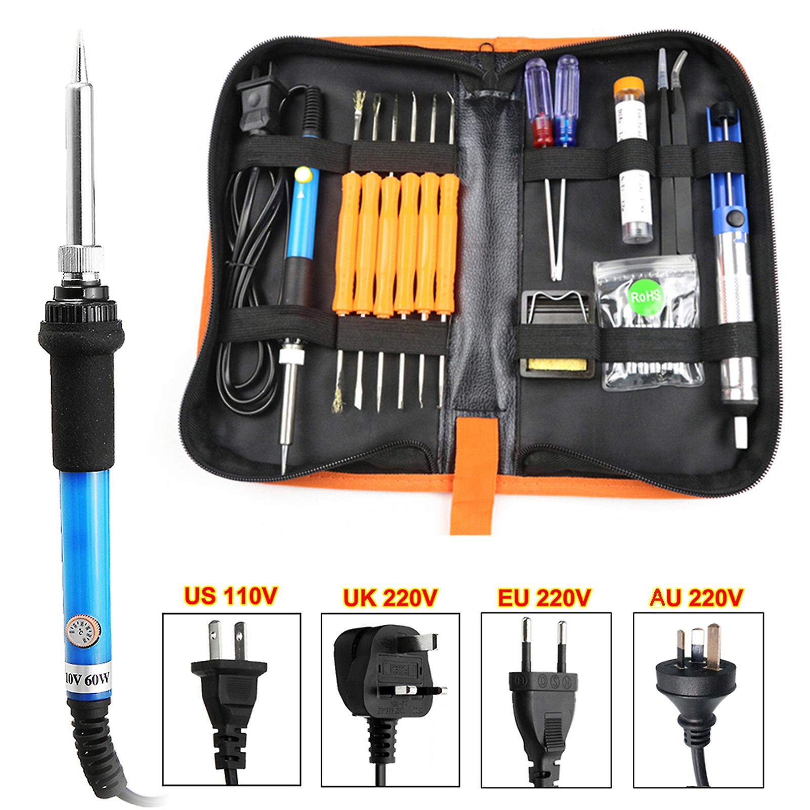 Electric Soldering Iron Set Temperature Adjustable Electric Soldering Iron Welding Tool Kit No.281060