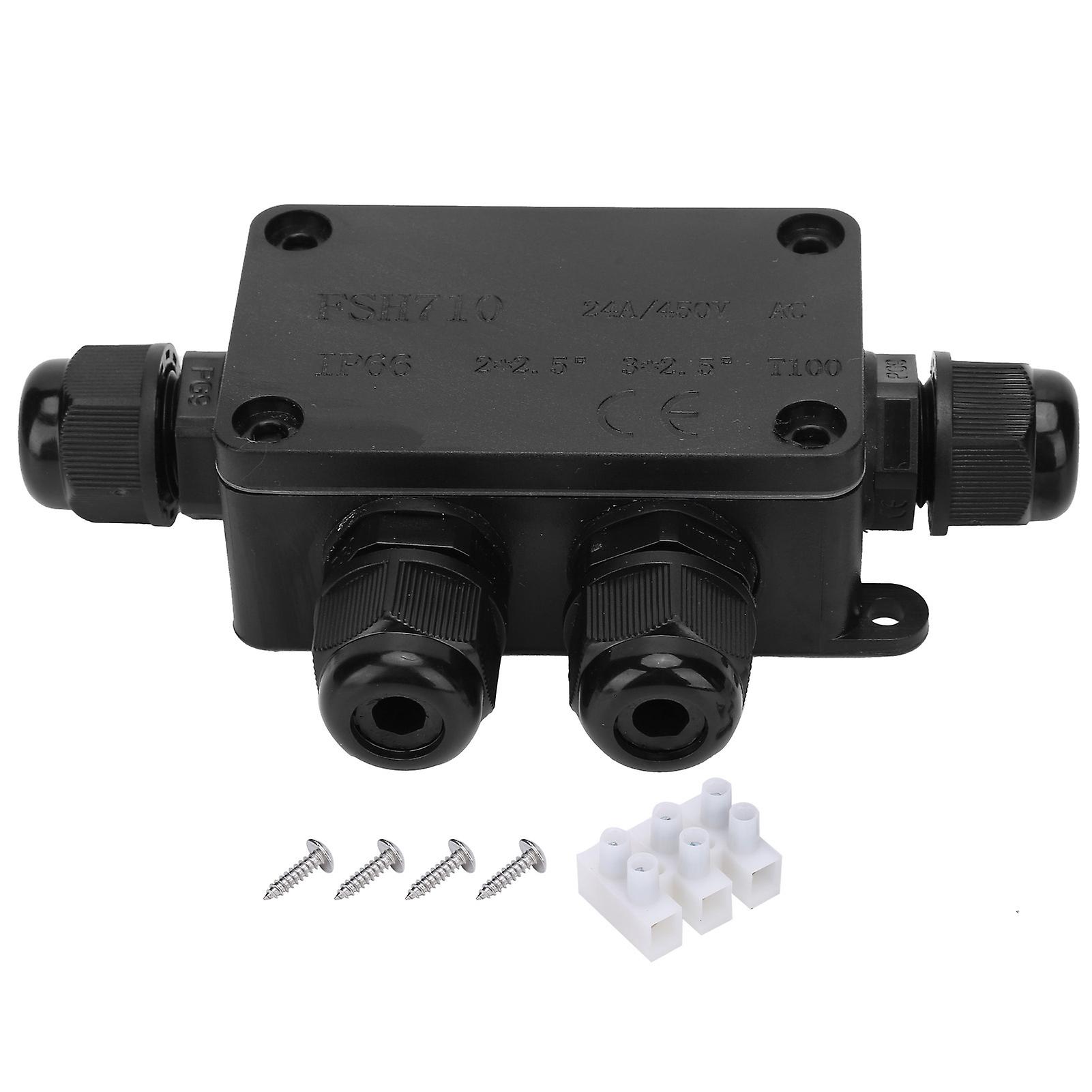 Waterproof Junction Box Ip66 Wiring Connector Fsh710-4p With Silicone Sealing Ring For 4-8mm