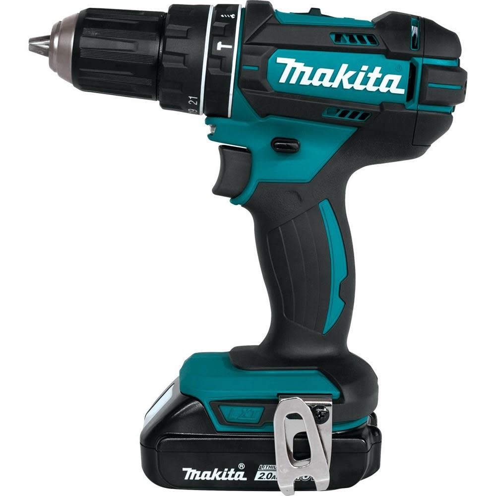 18V Compact Lithium-Ion Cordless 1/2 in. Hammer Driver-Drill Kit (2.0Ah) ;