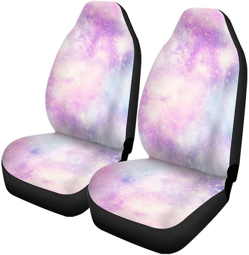 Set Of 2 Car Seat Covers Creative Blue Purple Pink Shades Universal Auto Front Seats Protector Fits For Car，suv Sedan，truck