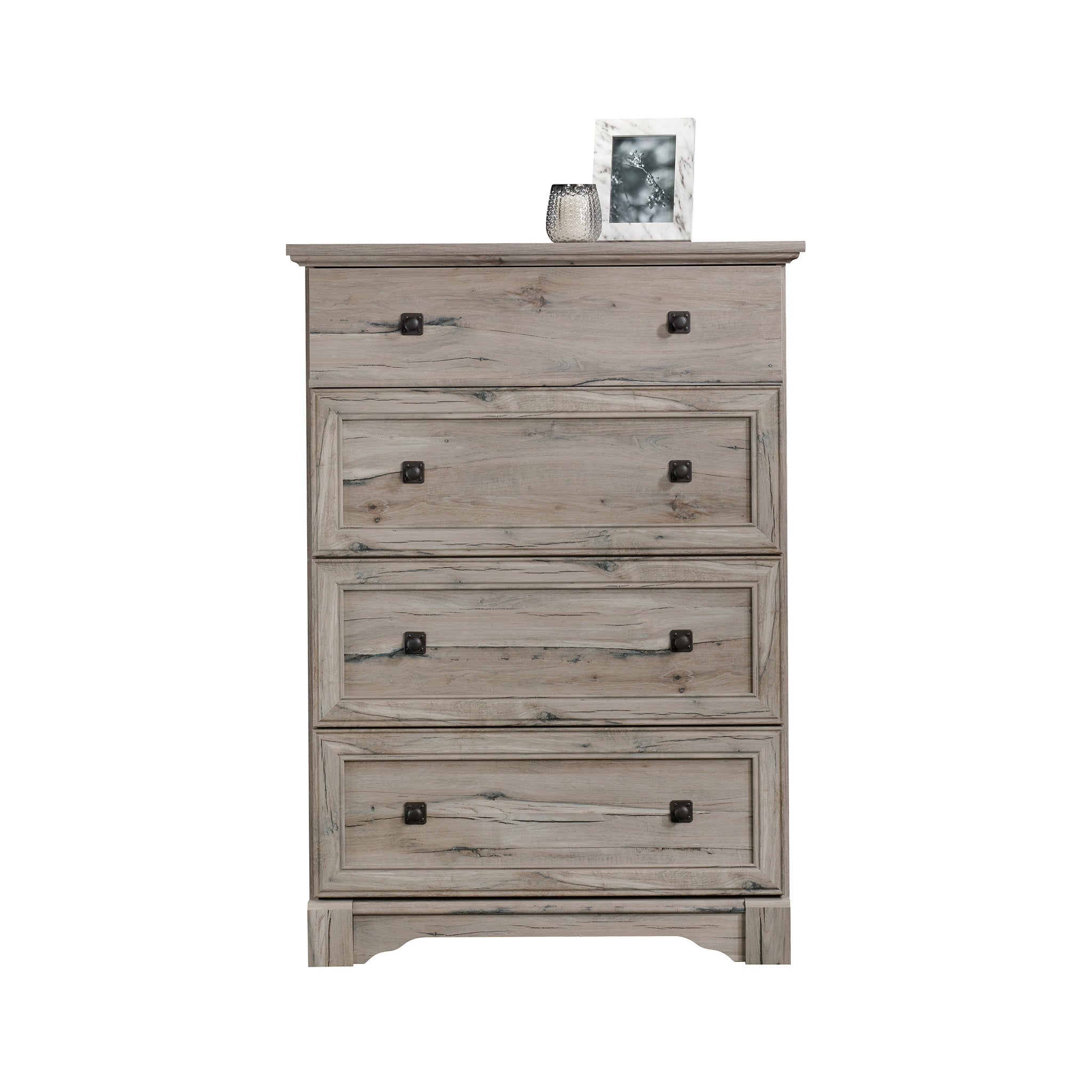 Sauder Palladia 4 Drawer Chest, Split Oak Finish