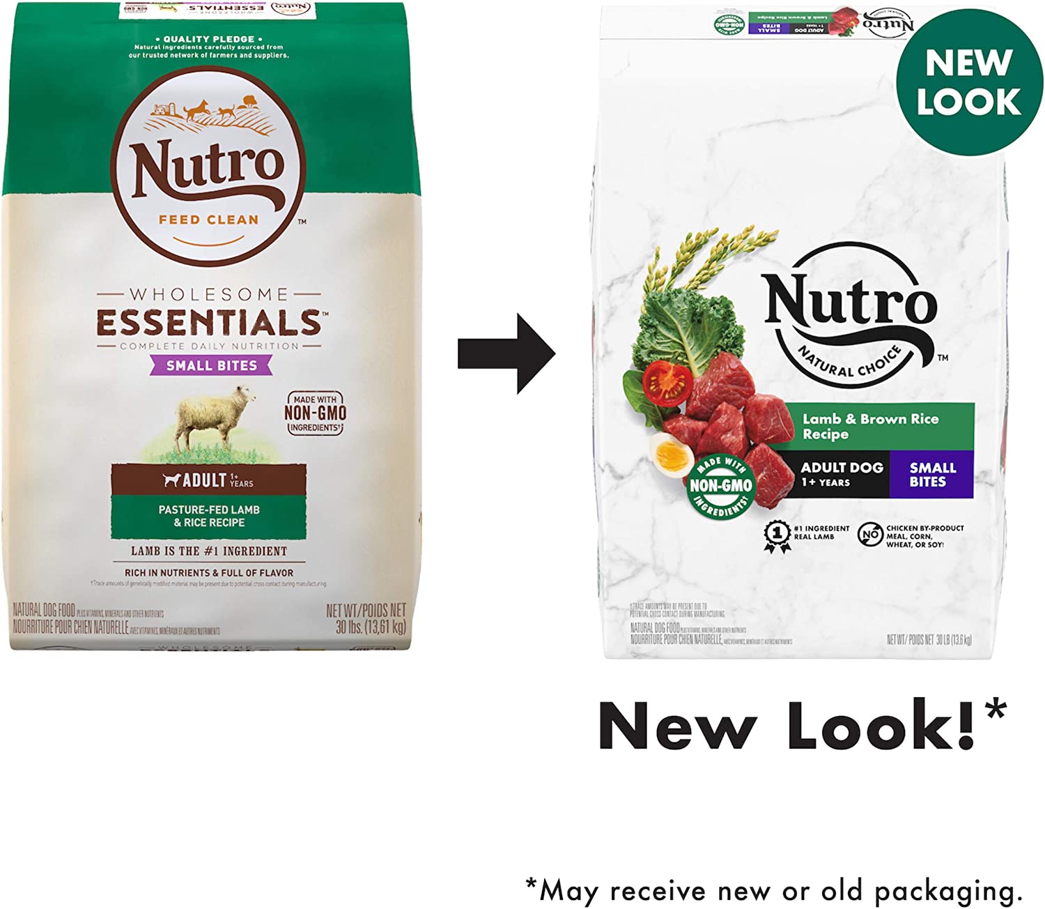 Nutro Natural Choice Small Bites Adult Lamb and Brown Rice Recipe Dry Dog Food 30 Pound (Pack of 1)