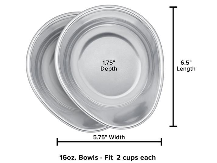 WeatherTech BOWL16PR WeatherTech Replacement Pet Bowls