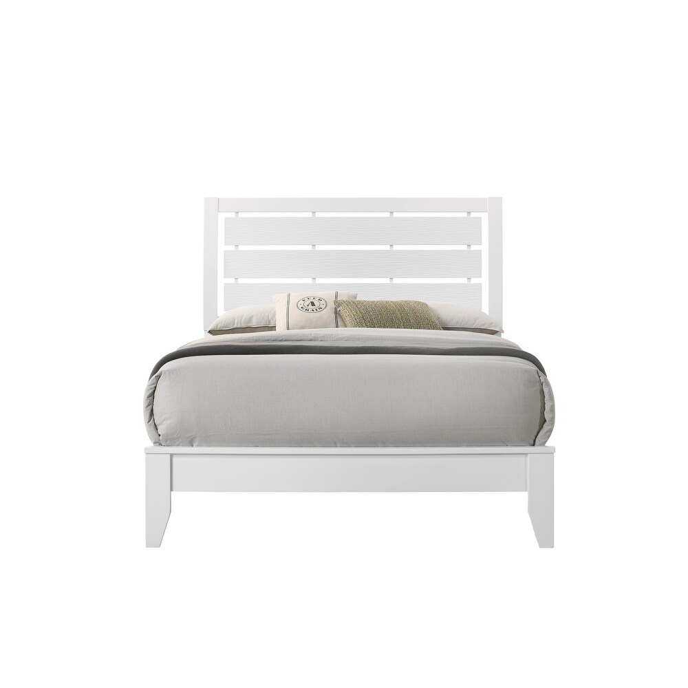 Idell 6 Piece White Sleigh Bedroom Set