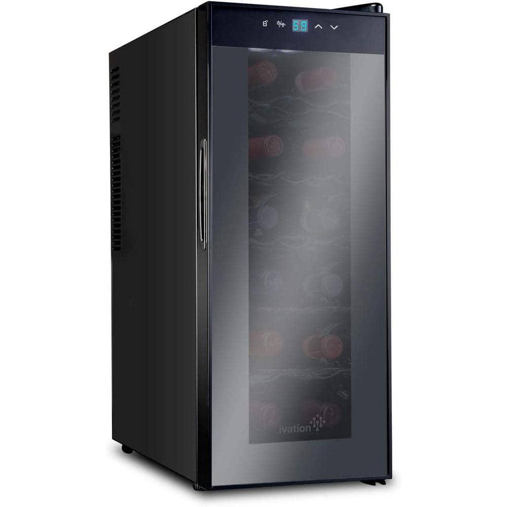 Ivation Thermoelectric 12Bottle Free Standing Wine Cooler