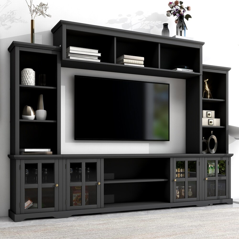 Multifunctional TV Stand Entertainment Units TV Console Table with 66\