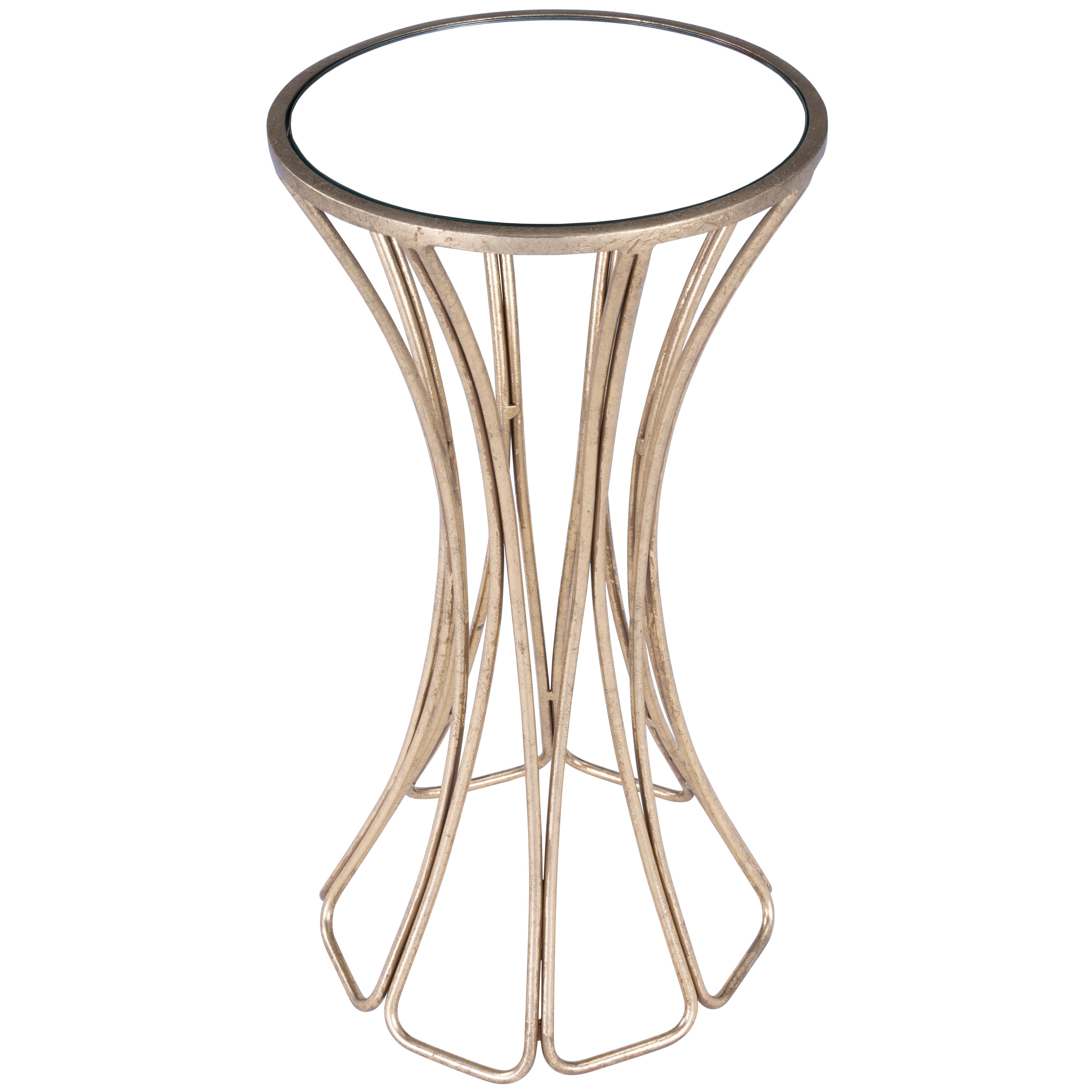 Butler Faruh Metal and Mirror End Table