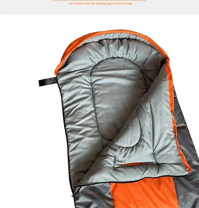 Outdoor ultralight envelope hollow cotton sleeping bag camping thickened warm sleeping bag