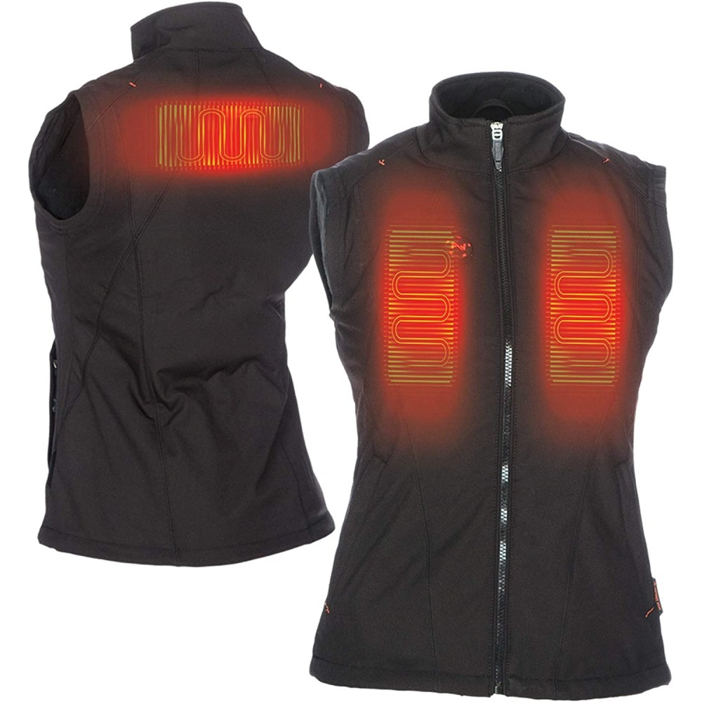 Mobile Warming Dual Power Vest Womens 12V Black Small ;