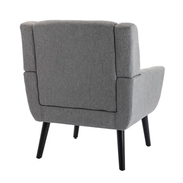 Modern Soft Linen Material Ergonomics Accent Chair Living Room Chair