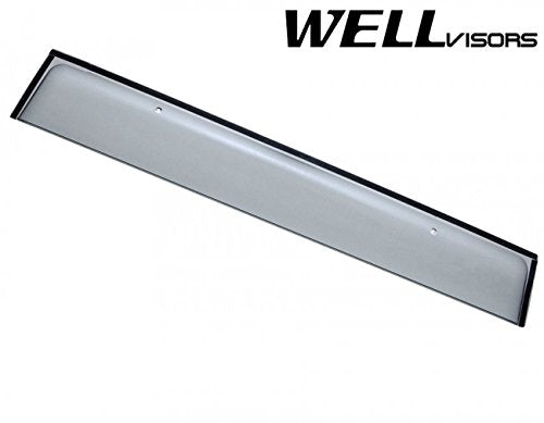 WellVisors Replacement for 2010-Present Lexus GX460 Clip-ON Chrome Trim Smoke Tinted Side Rain Guard Window Visors Deflectors 3-847LX015