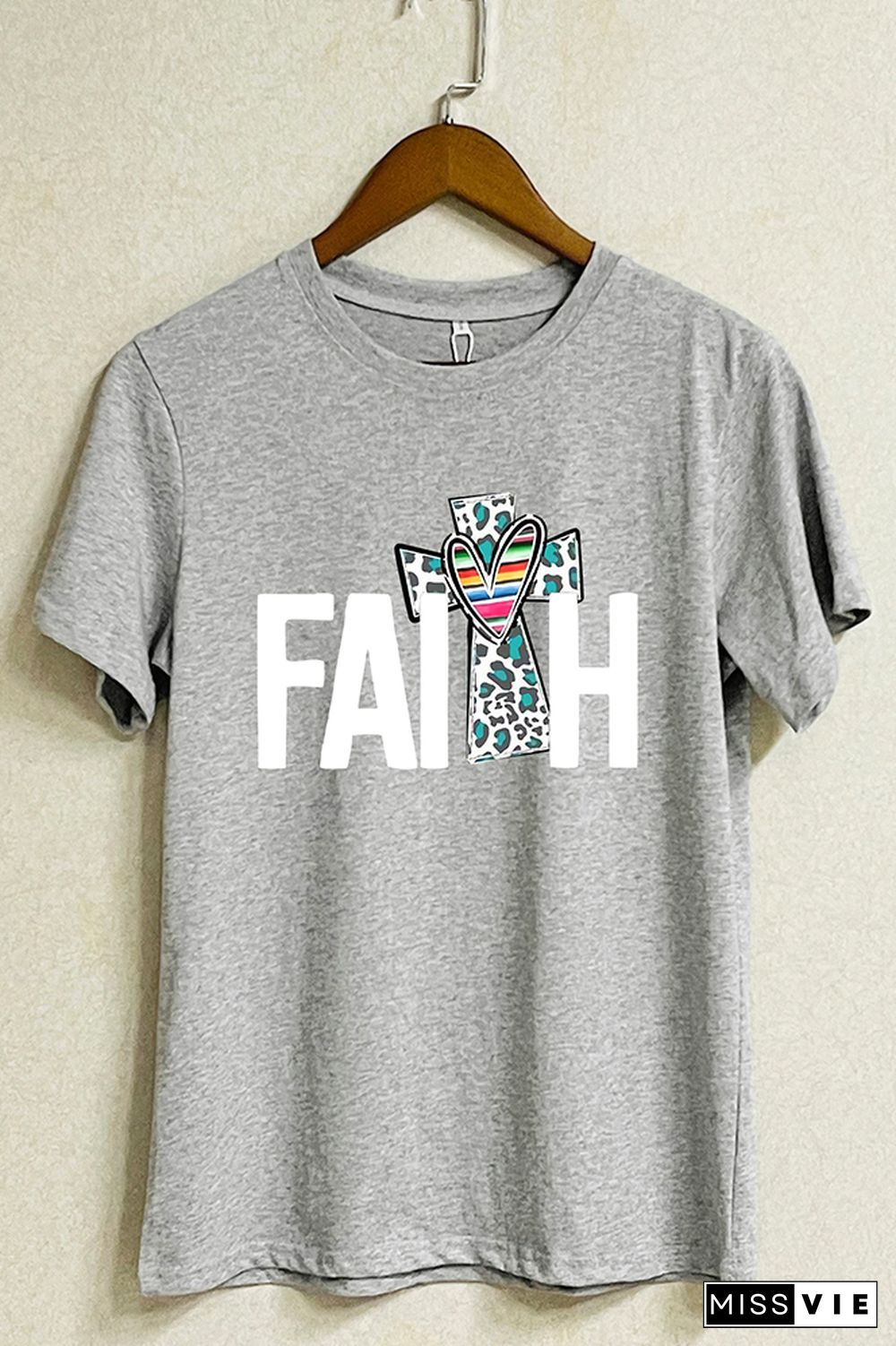 Faith Short Sleeve Graphic Tee Wholesale