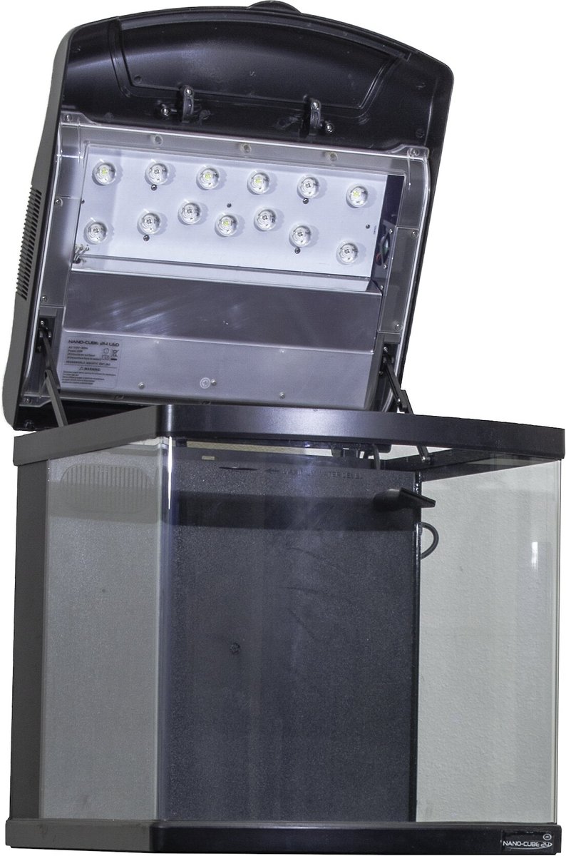 JBJ Aquarium Nano-Cube 24 LED Fish Aquarium， 24-gal