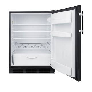 Summit Appliance 24 in. W 5.5 cu. ft. Freezerless Refrigerator in Black FF63BK2