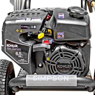 SIMPSON MegaShot 3100 PSI 2.4 GPM Gas Cold Water Pressure Washer with KOHLER RH265 Engine MS60763-S